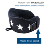 Memory Foam Travel Pillow with 360 Head and Neck Support